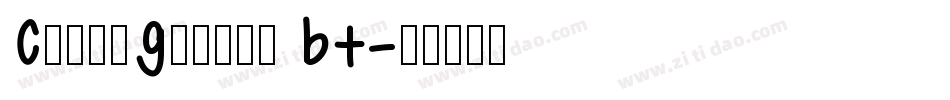 ClassGarmnd BT字体转换
